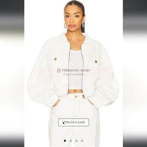 SNDYS Rune Denim Jacket in White